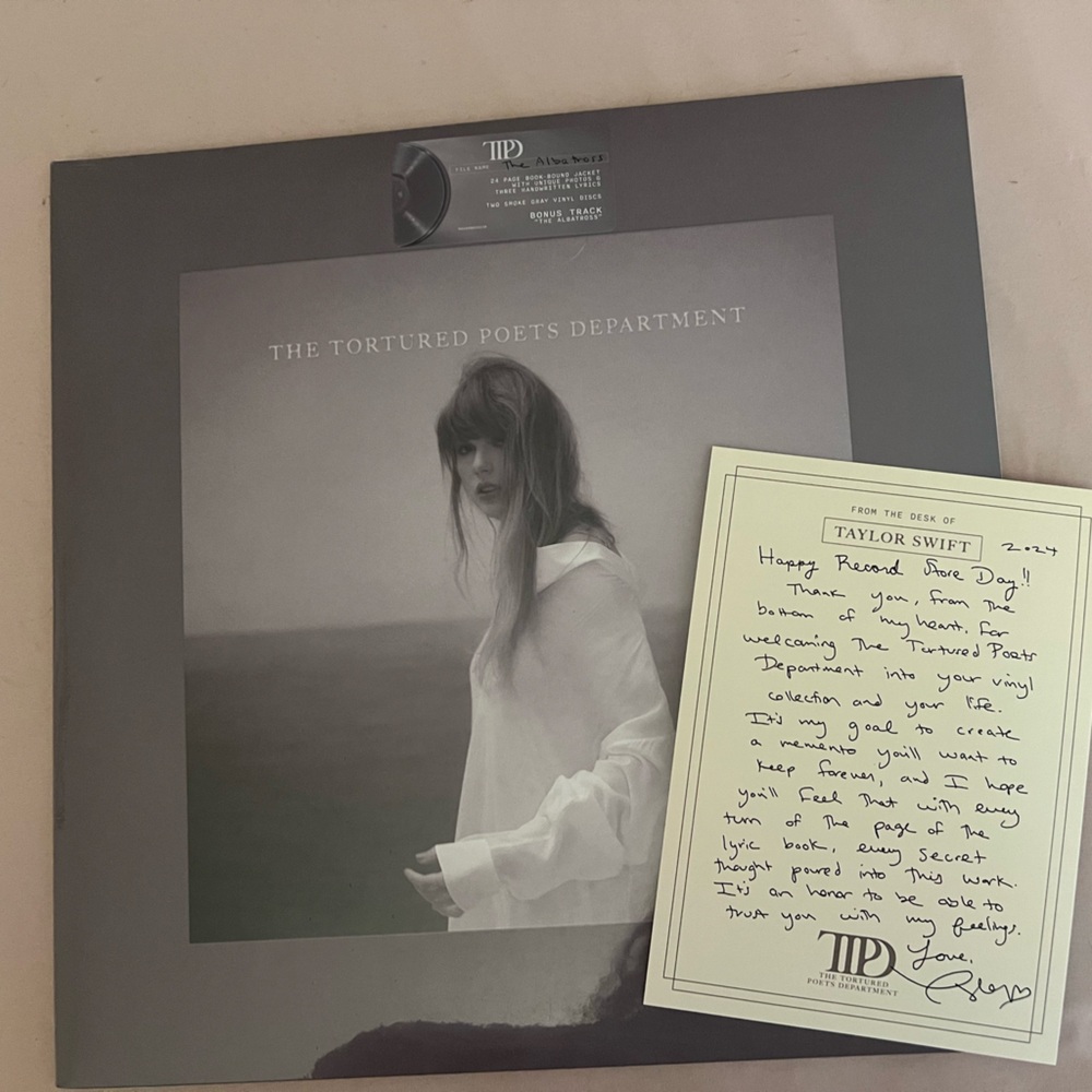 Taylor Swift The Tortured Poets Department with RSD Letter